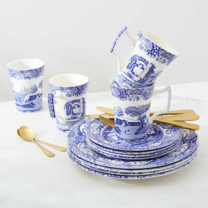 Spode Blue Italian 12-Pc Set W Mug & Reviews | Wayfair Spode Blue Italian 12-Pc Set W Mug & Reviews | Wayfair